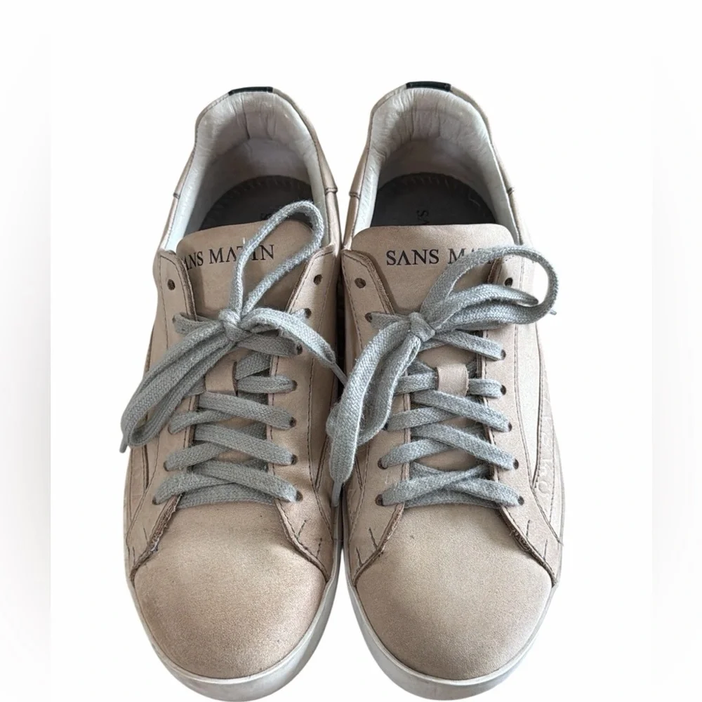 Women’s Olympus Low Top Sneakers Desert Sand Nubuck Leather